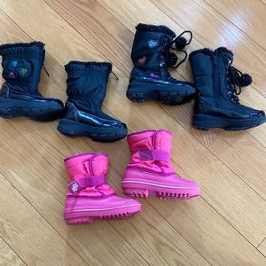 Toddler snow boot bundle